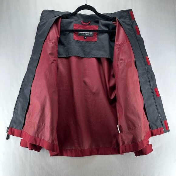 Timberland Jacket Mens Sz M Performance Weathergear Windbreaker Waterproof Red - Picture 2 of 12